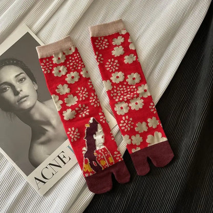 Chaussettes Tabi à motifs