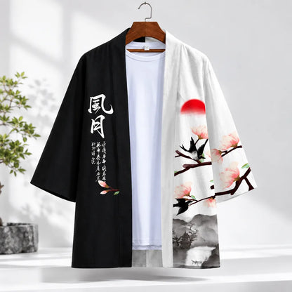 Kimono noir et blanc
