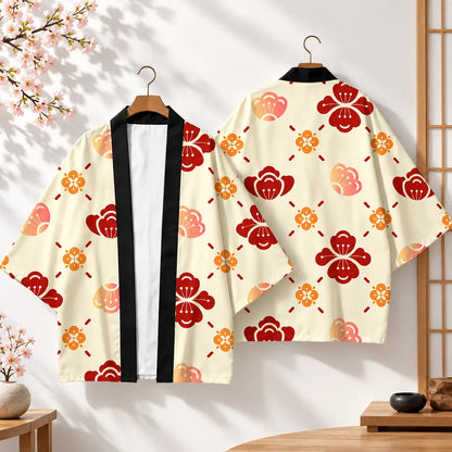 Kimono imprimé d’inspiration japonaise