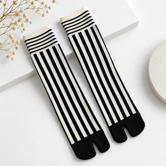 Chaussettes Tabi à rayures