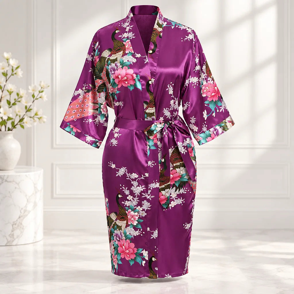 Kimono à imprimé floral