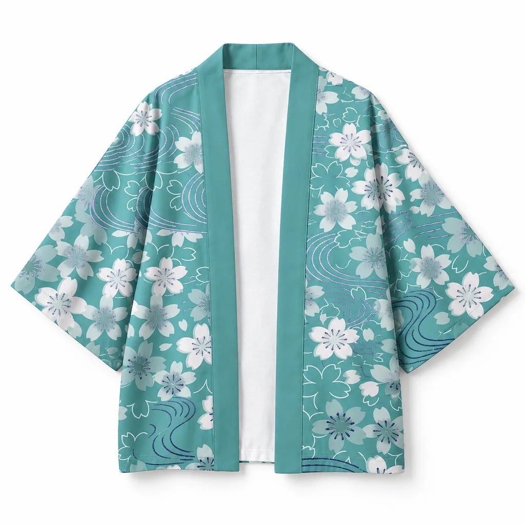 Kimono Cardigan imprimé fleurs