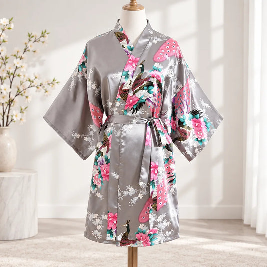 Kimono à imprimé floral