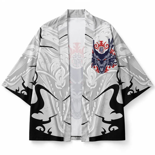 Cardigan kimono motif dragon