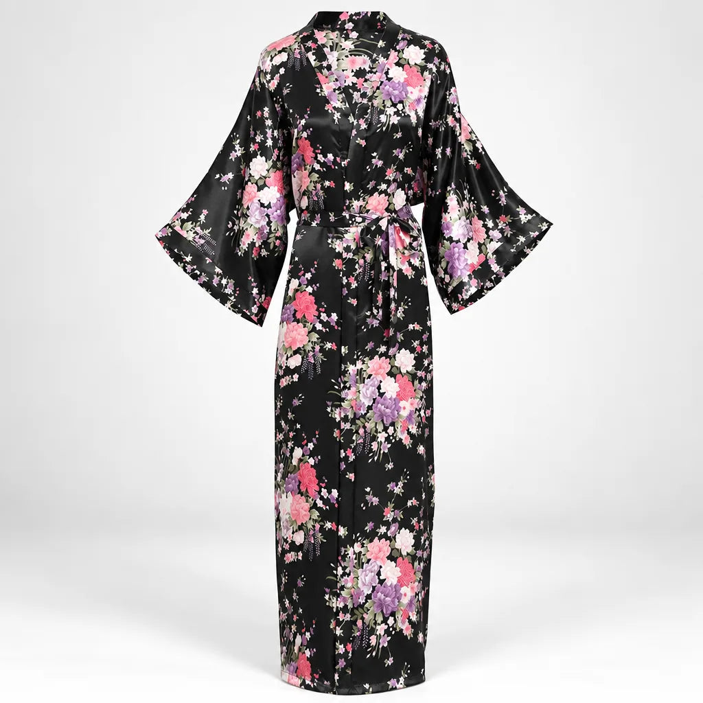 Kimono à imprimé floral
