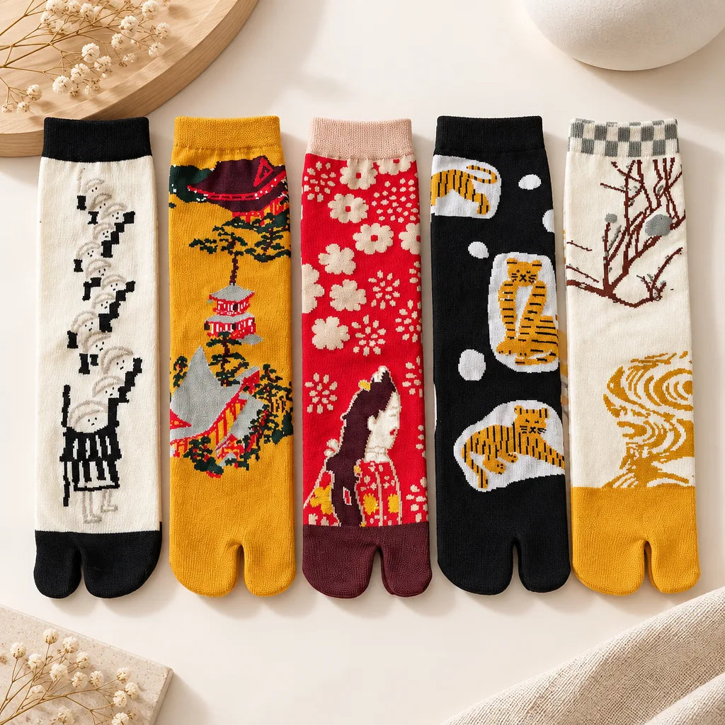 Chaussettes Tabi à motifs