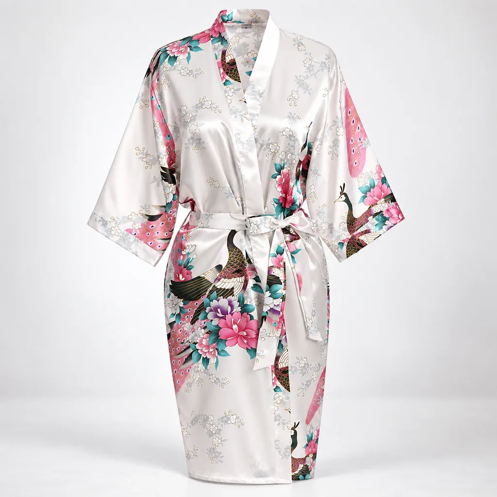 Kimono à imprimé floral