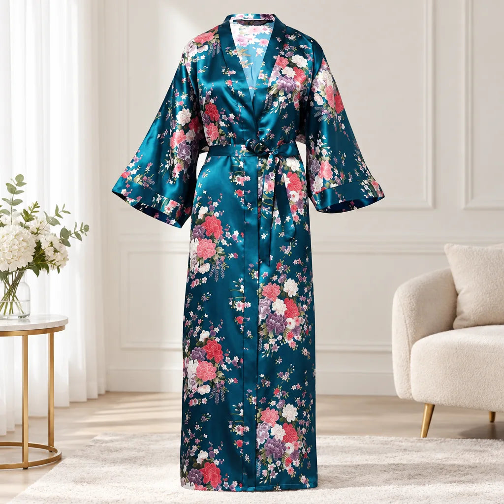 Kimono à imprimé floral