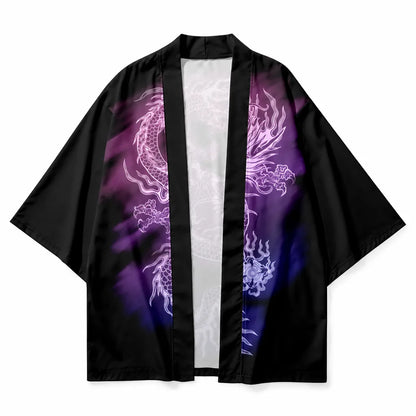 Cardigan kimono motif dragon