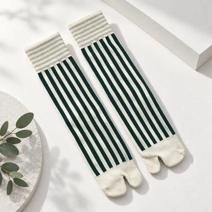 Chaussettes Tabi à rayures