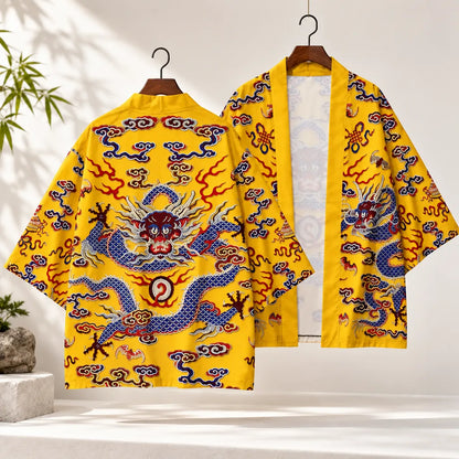 Cardigan kimono motif dragon