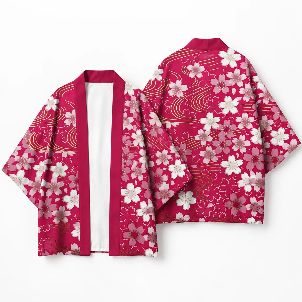 Kimono Cardigan imprimé fleurs