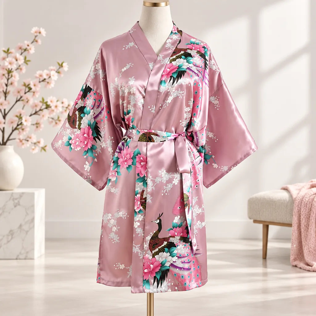 Kimono à imprimé floral