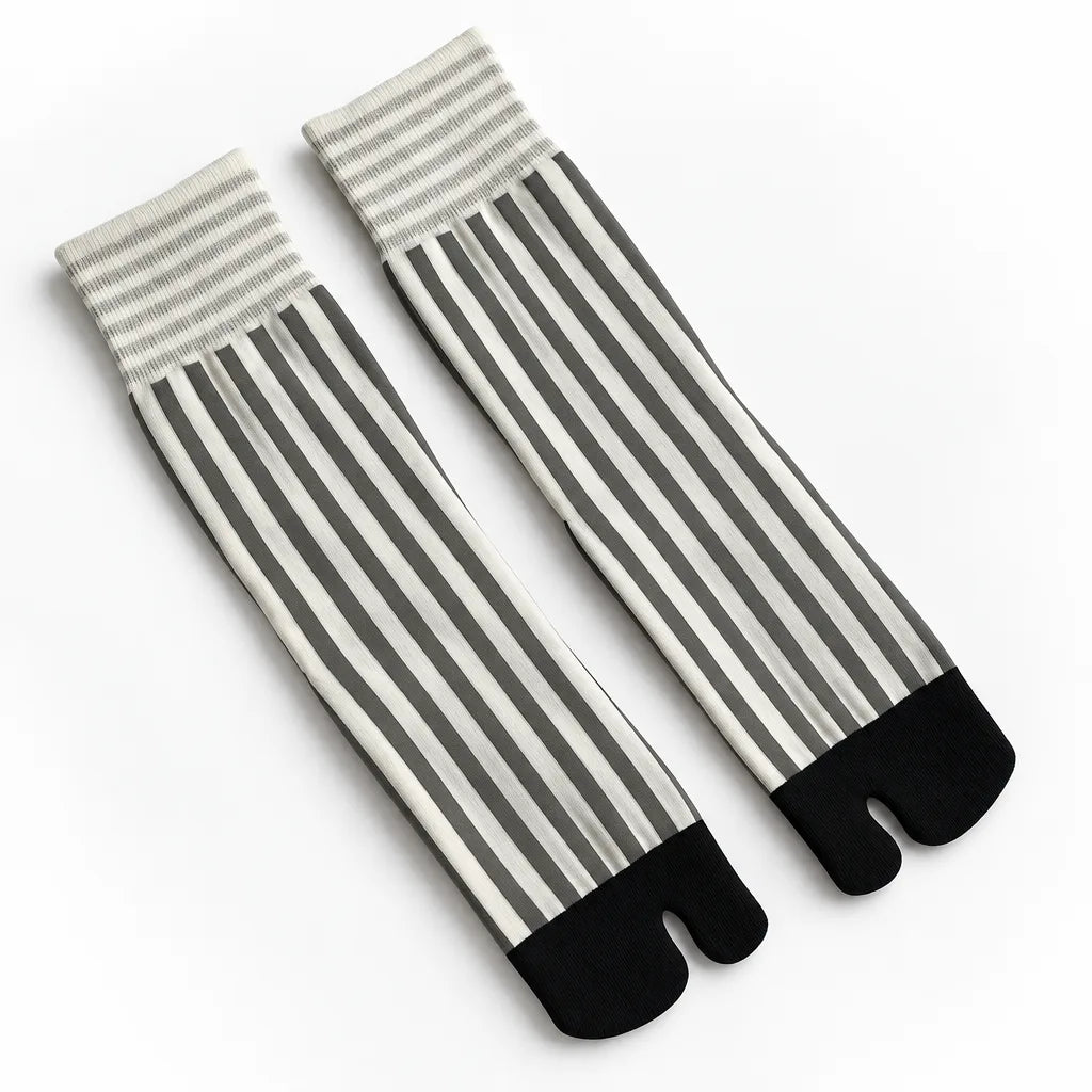 Chaussettes Tabi à rayures
