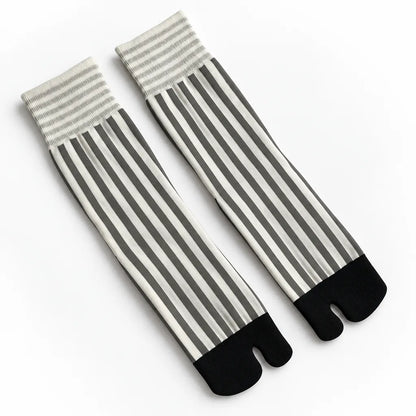 Chaussettes Tabi à rayures