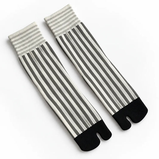 Chaussettes Tabi à rayures