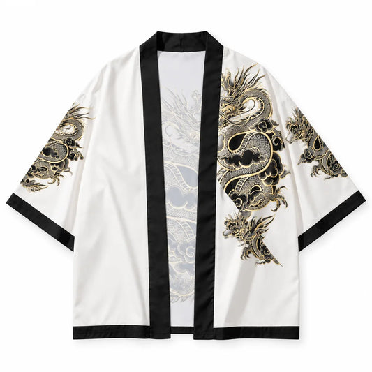 Cardigan kimono motif dragon