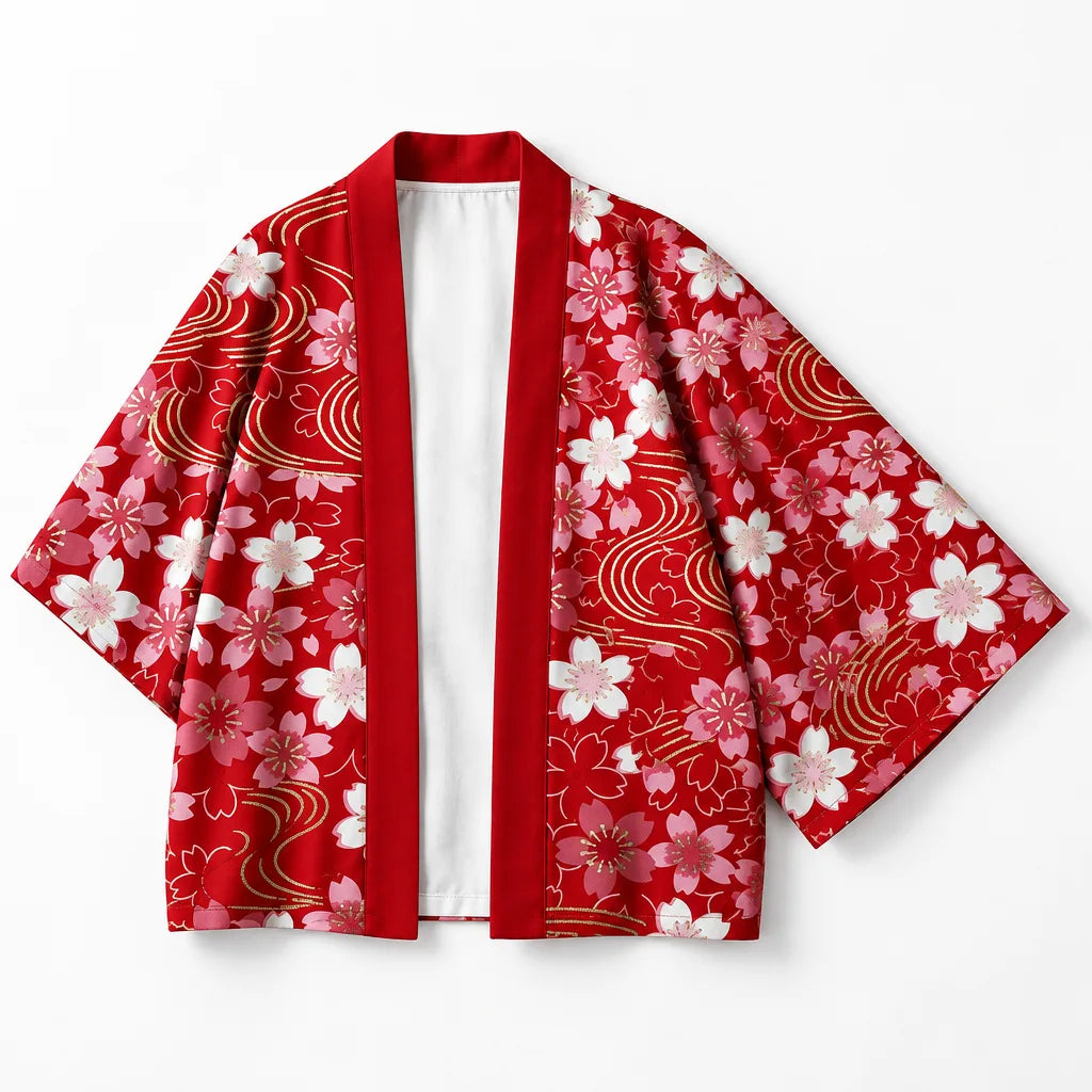 Kimono Cardigan imprimé fleurs