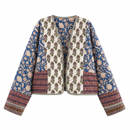 Veste en coton imprimée polyvalente décontractée FF - 6