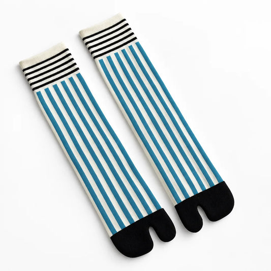 Chaussettes Tabi à rayures