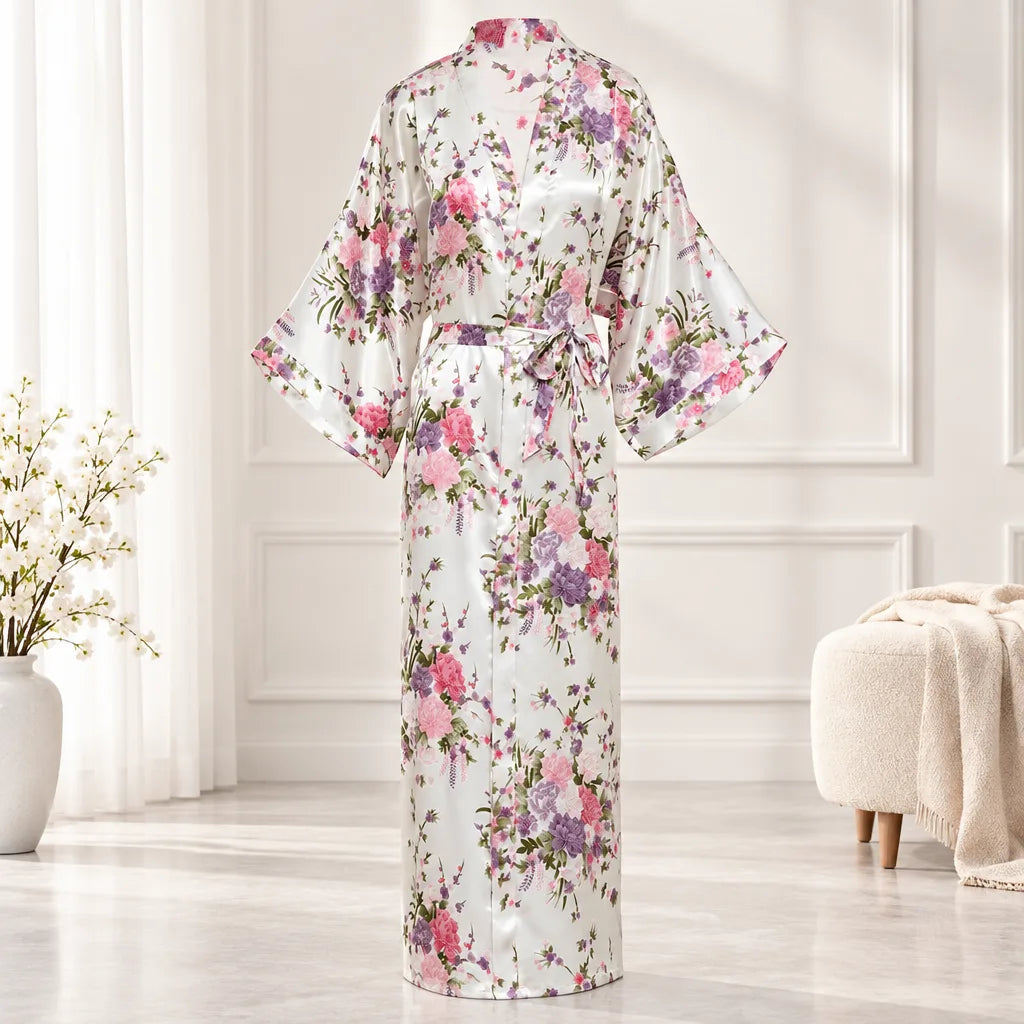 Kimono à imprimé floral