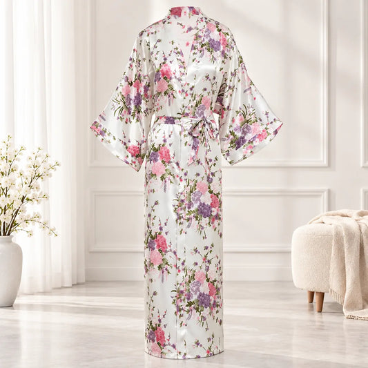 Kimono à imprimé floral