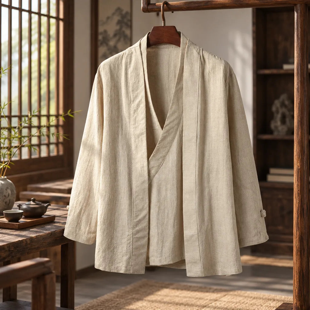 Manteau homme style Hanfu