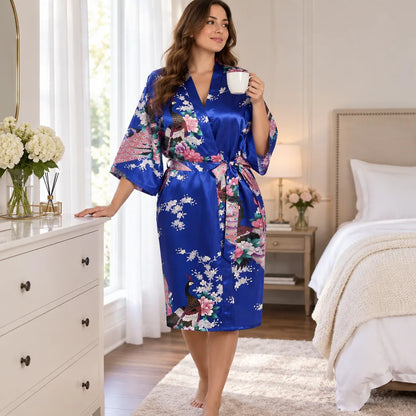Kimono à imprimé floral