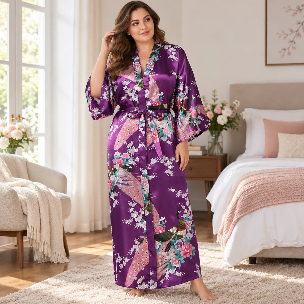 Kimono à imprimé floral