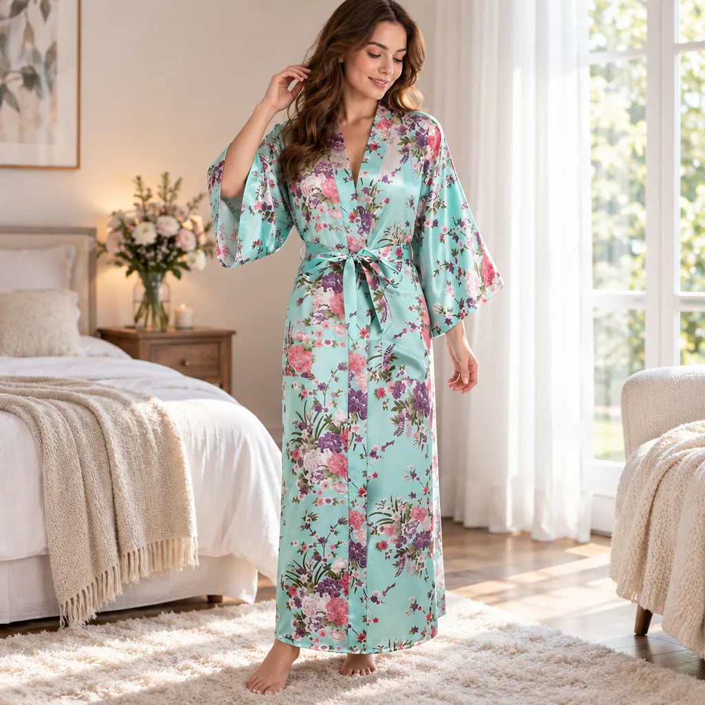 Kimono à imprimé floral