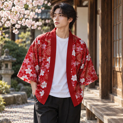 Kimono Cardigan imprimé fleurs