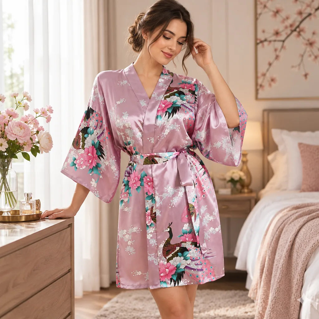 Kimono à imprimé floral
