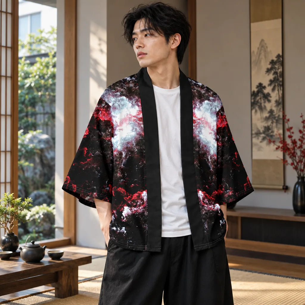 Kimono d’inspiration japonaise unisexe