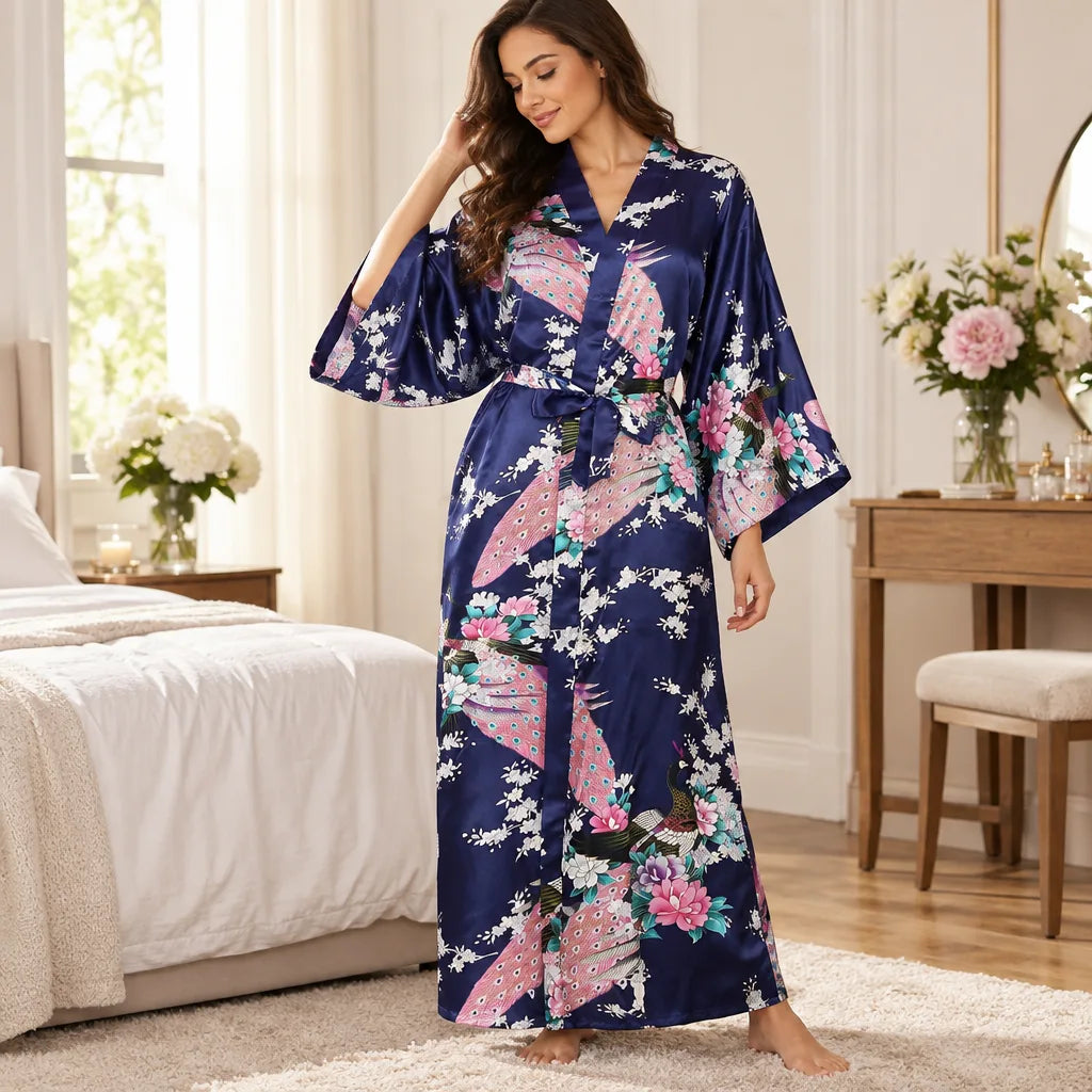 Kimono à imprimé floral