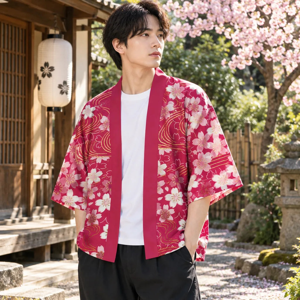 Kimono Cardigan imprimé fleurs