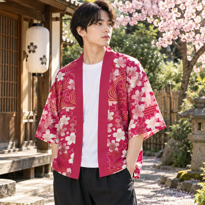Kimono Cardigan imprimé fleurs