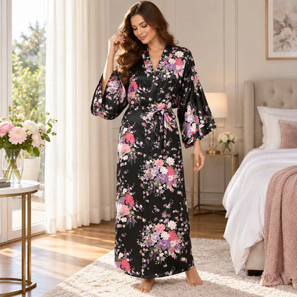Kimono à imprimé floral