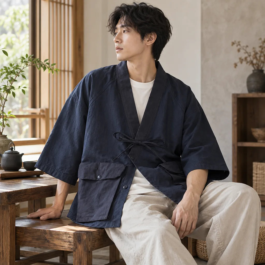 Veste kimono ample homme