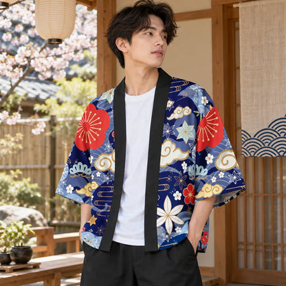 Kimono imprimé d’inspiration japonaise