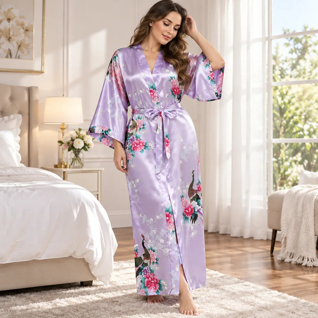 Kimono à imprimé floral