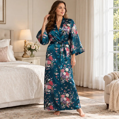 Kimono à imprimé floral