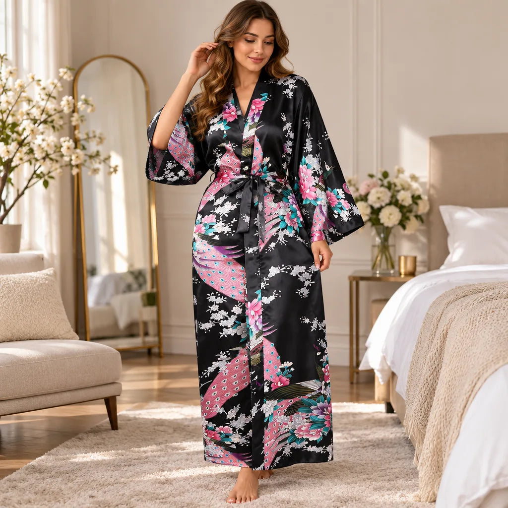 Kimono à imprimé floral