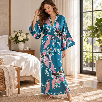 Kimono à imprimé floral