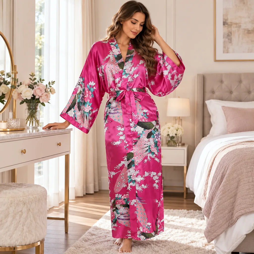 Kimono à imprimé floral