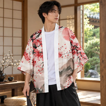 Kimono d’inspiration japonaise unisexe