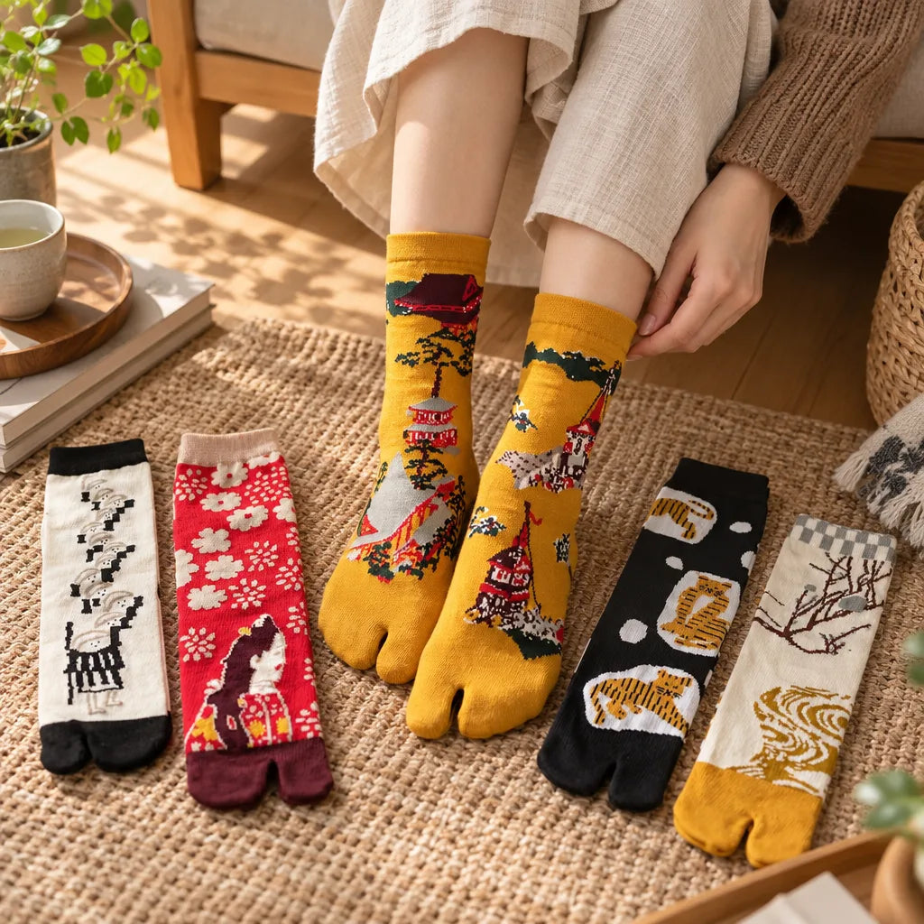 Chaussettes Tabi à motifs