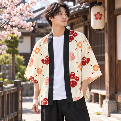 Kimono imprimé d’inspiration japonaise