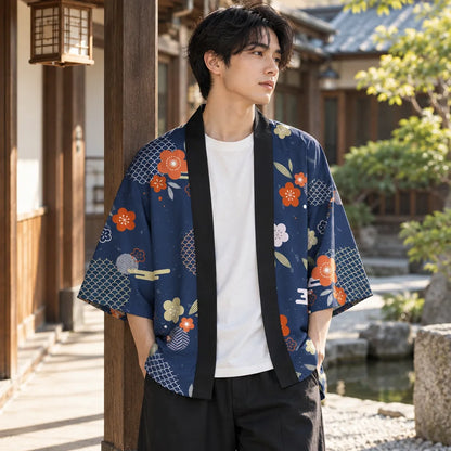 Kimono floral d’inspiration japonaise