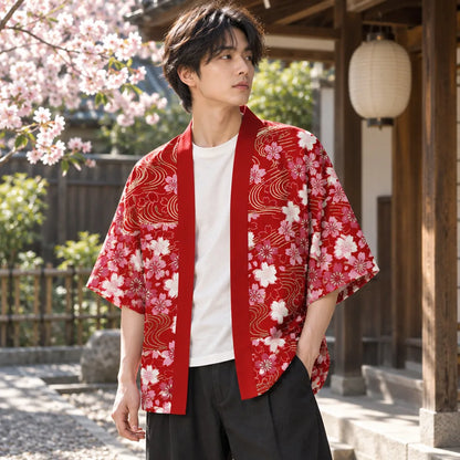 Kimono Cardigan imprimé fleurs