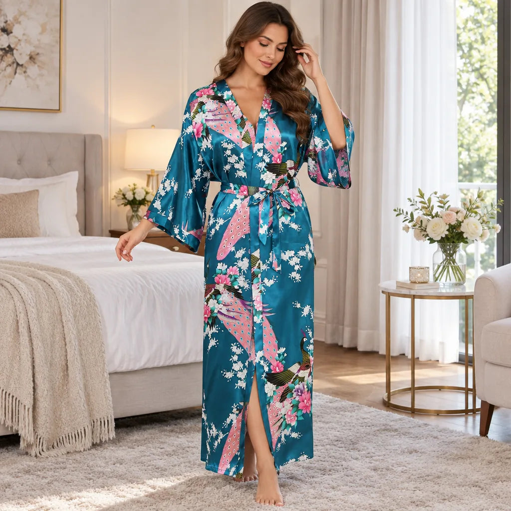 Kimono à imprimé floral
